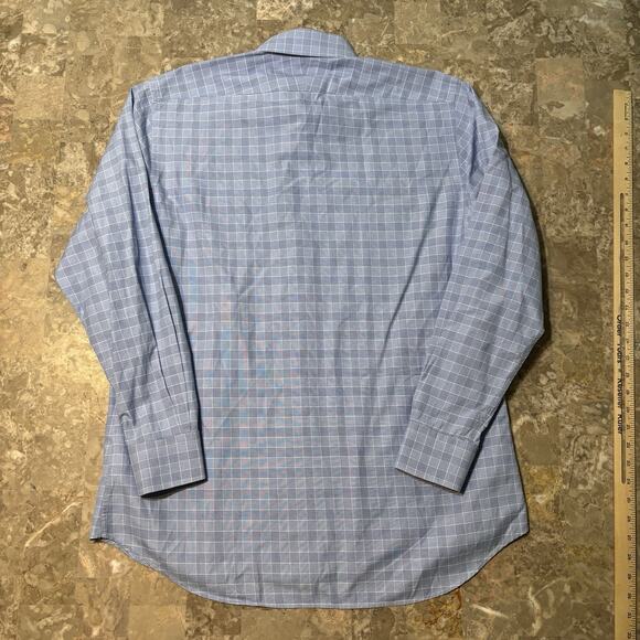 Suitsupply Shirt Mens 43 17 Extra Slim Fit Blue Egyptian Cotton Tessitura Monti - Picture 7 of 11